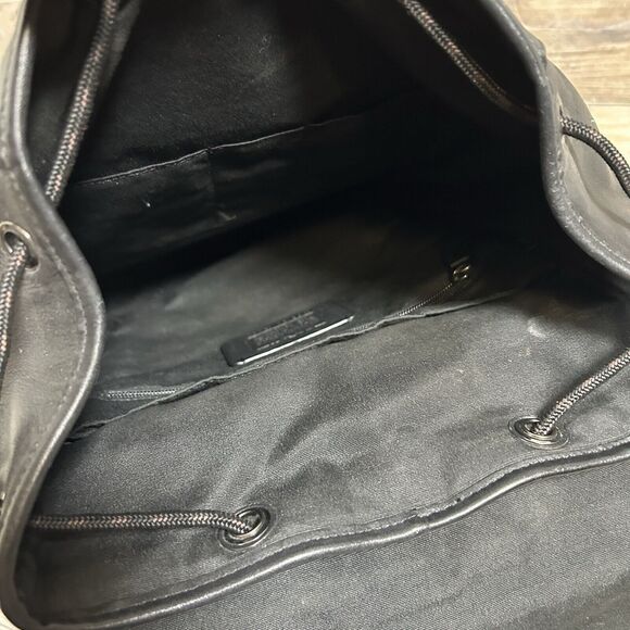 COACH MEN’S LEATHER TRACK BACKPACK - C2710 BLACK - Picture 9 of 11